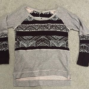 Free people mixed media knit